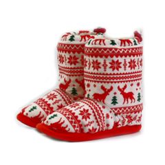 Чуні Домашні, червоні, Колір: Червоний, Розмір взуття: 34-35