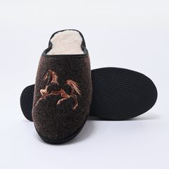 Домашні капці Рута, коричневі, Колір: Коричневий, Розмір взуття: 35