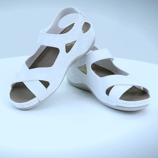 Босоножки Эвита Белые, Цвет: Белый, Размер: 41