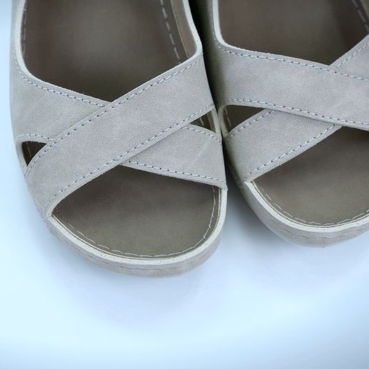 Босоножки Эвита Бежевые, Цвет: Бежевый , Размер: 38