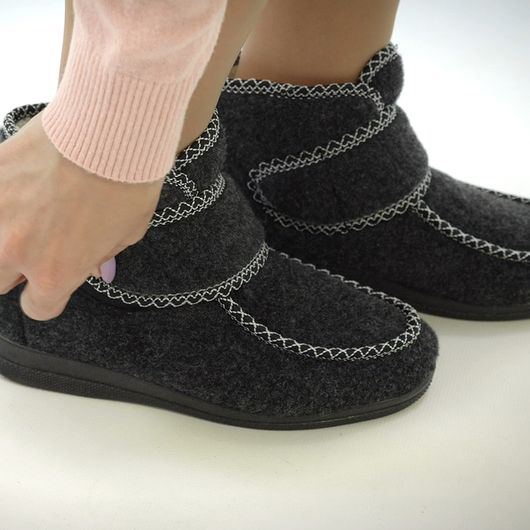 Войлочные сапожки Олимпия, серые, Цвет: Серый , Размер: 37, изображение 3