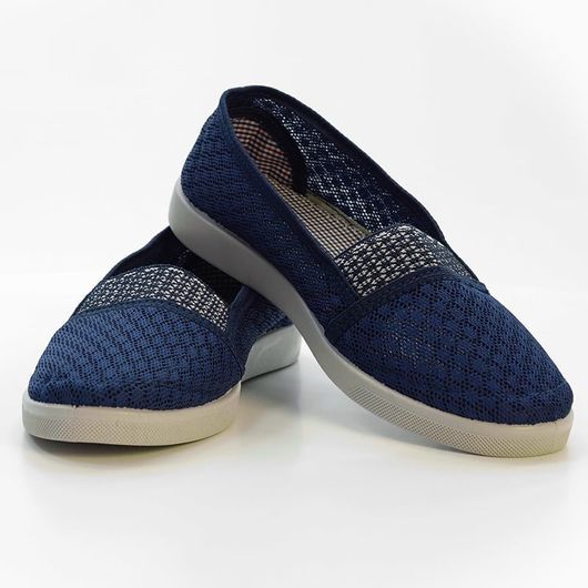 Слипоны Зарина Синие, Цвет: Синий, Размер: 38