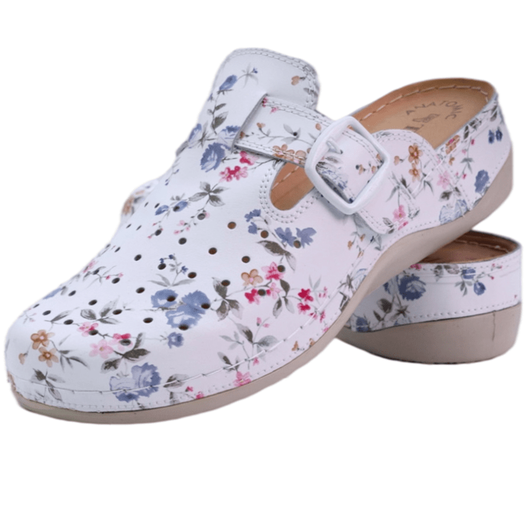 Сабо Симона New, цветочные с ремешком, Цвет: Цветочный с ремешком , Размер: 39