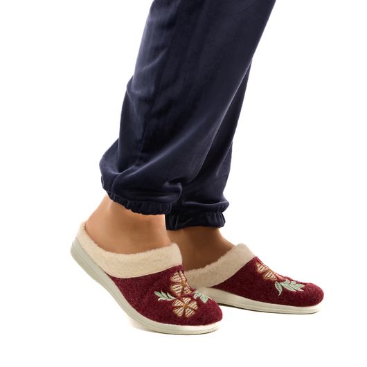 Тапочки домашні Зоряна, червоні, Колір: Червоний, Розмір взуття: 35, изображение 8