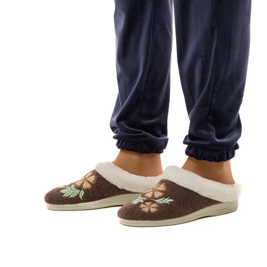 Тапочки домашні Зоряна, коричневі, Колір: Коричневий, Розмір взуття: 38, изображение 5