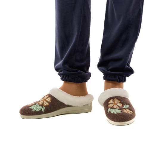 Тапочки домашні Зоряна, коричневі, Колір: Коричневий, Розмір взуття: 37, изображение 6
