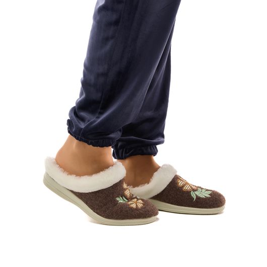 Тапочки домашні Зоряна, коричневі, Колір: Коричневий, Розмір взуття: 38, изображение 7