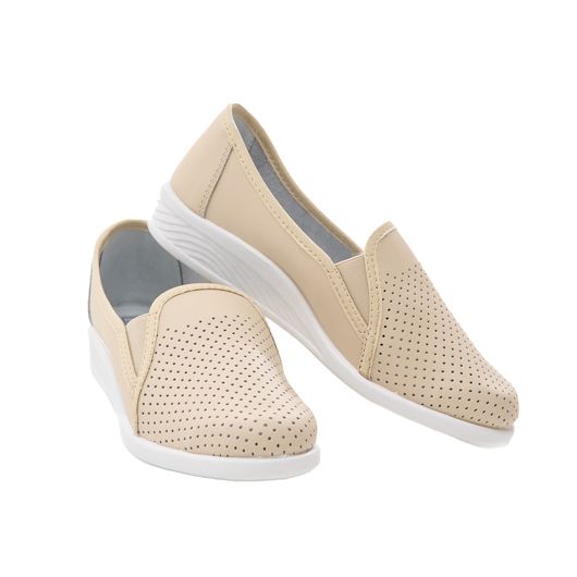 Літнє взуття - туфлі "Єлизавета" чорні, Колір: Бежевий , Розмір: 39, изображение 3