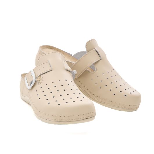 Сабо Симона New, бежевые с ремешком, Цвет: Бежевый , Размер: 40, изображение 3