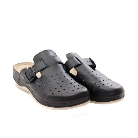 Сабо Симона New, чорні з ремінцем, Колір: Чорний, Розмір: 40