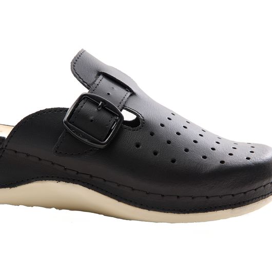 Сабо Симона New, черные с ремешком, Цвет: Черный, Размер: 41, изображение 2