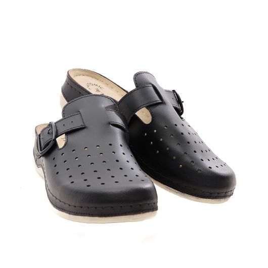 Сабо Симона New, чорні з ремінцем, Колір: Чорний, Розмір: 40, изображение 3