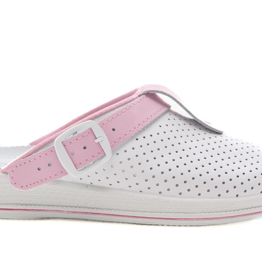 Сабо Симона, білі з рожевим декором, Колір: Білі з рожевим декором, Розмір: 39, изображение 3