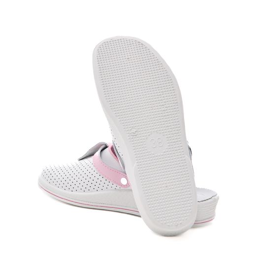 Сабо Симона, білі з рожевим декором, Колір: Білі з рожевим декором, Розмір: 35, изображение 4