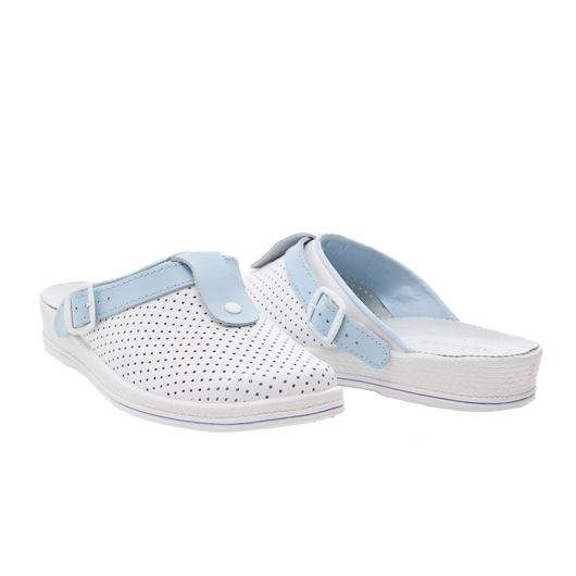 Сабо Симона, білі з блакитним декором, Колір: Білі з блакитним декором, Розмір: 39, изображение 3