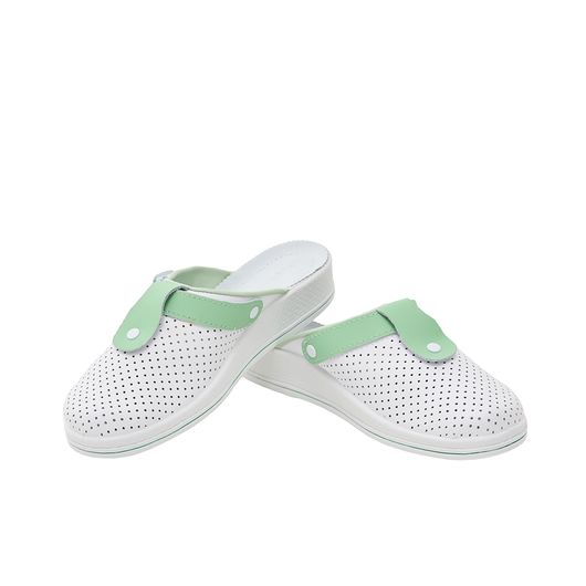 Сабо Симона, белые с изумрудным декором, Колір: Білий зі смарагдовим декором, Розмір: 35, изображение 2