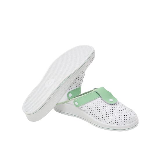 Сабо Симона, белые с изумрудным декором, Колір: Білий зі смарагдовим декором, Розмір: 35, изображение 4