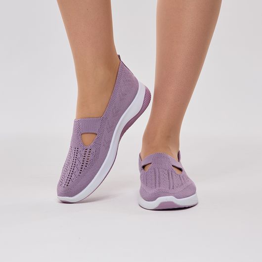 Слипоны Эвелина, лавандовые, Цвет: Лавандовый, Размер обуви : 43, изображение 3