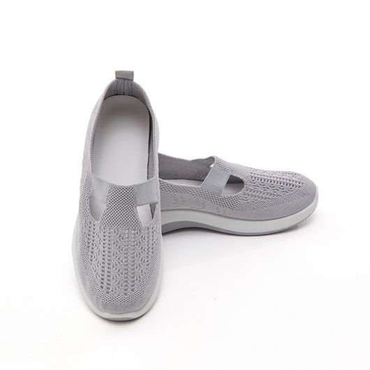 Слипоны Эвелина, серые, Цвет: Серый , Размер обуви : 38, изображение 8