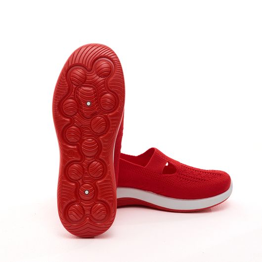 Слипоны Эвелина, красные, Цвет: Красный , Размер обуви : 41, изображение 8