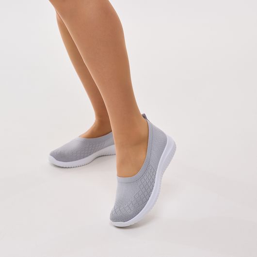 Слипоны Аделина, серые, Цвет: Серый , Размер обуви : 36, изображение 6