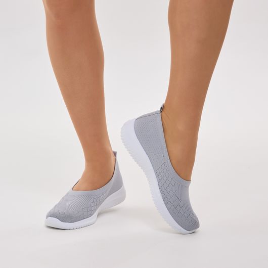 Слипоны Аделина, серые, Цвет: Серый , Размер обуви : 36, изображение 9