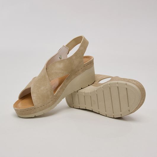 Босоножки Камелия, бежевые, Цвет: Бежевый , Размер обуви : 37, изображение 2