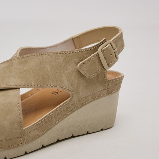 Босоножки Камелия, бежевые, Цвет: Бежевый , Размер обуви : 37, изображение 3