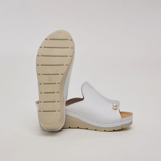 Босоніжки Алісія, білі, Колір: Білий, Розмір взуття: 40, изображение 2