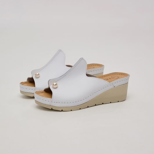 Босоніжки Алісія, білі, Колір: Білий, Розмір взуття: 40, изображение 3