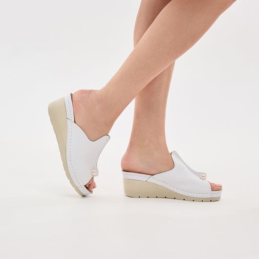 Босоніжки Алісія, білі, Колір: Білий, Розмір взуття: 40, изображение 6