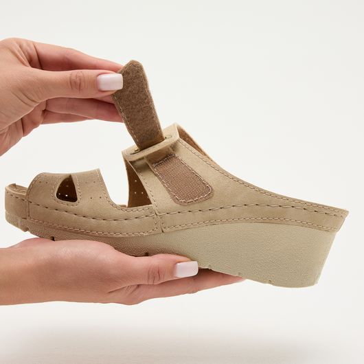 Босоніжки Пенелопа, бежеві, Колір: Бежевий , Розмір: 37, изображение 5