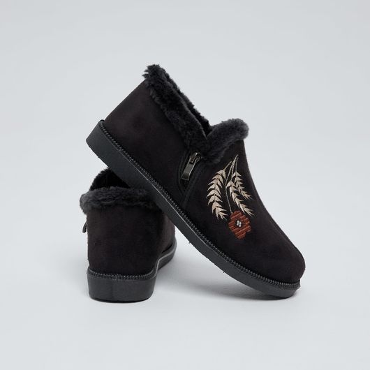 Напівчоботи Аніта, чорні з вишивкою колоски, Колір: Чорні з вишивкою колоски, Розмір: 41, изображение 2