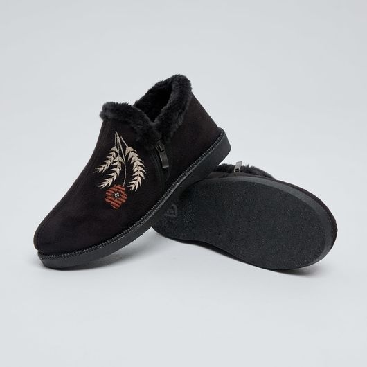 Напівчоботи Аніта, чорні з вишивкою колоски, Колір: Чорні з вишивкою колоски, Розмір: 37, изображение 3