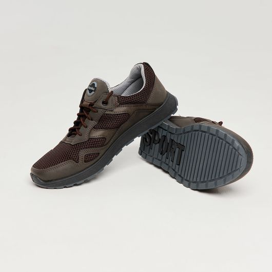 Кросівки Брукс сітка, коричневі, Колір: Коричневий, Розмір взуття: 43, изображение 4