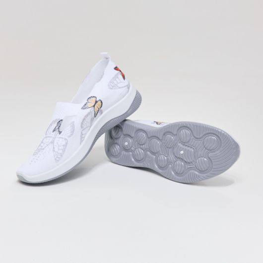 Слипоны Грейс, бабочки серебряные, Цвет: Бабочки серебренные , Размер обуви : 42, изображение 3