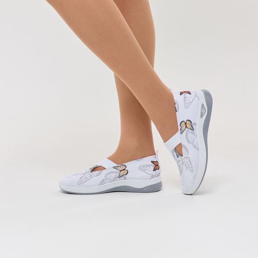 Слипоны Грейс, бабочки серебряные, Цвет: Бабочки серебренные , Размер обуви : 42, изображение 6