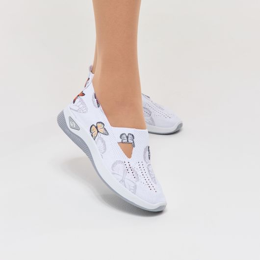 Слипоны Грейс, бабочки серебряные, Цвет: Бабочки серебренные , Размер обуви : 40, изображение 7