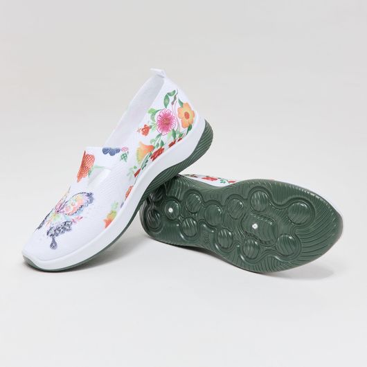 Слипоны Грейс, бабочки цветные, Цвет: Бабочки цветные, Размер обуви : 40, изображение 2