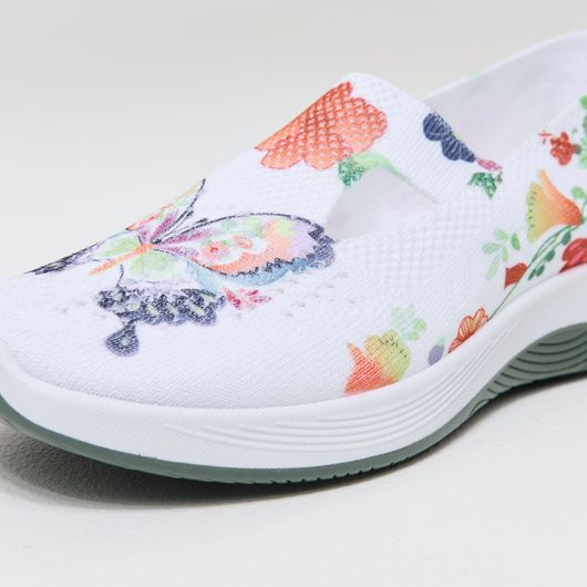 Слипоны Грейс, бабочки цветные, Цвет: Бабочки цветные, Размер обуви : 42, изображение 4