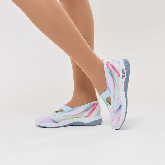 Слипоны Грейс, бабочки голубые, Цвет: Бабочки голубые, Размер обуви : 38, изображение 6