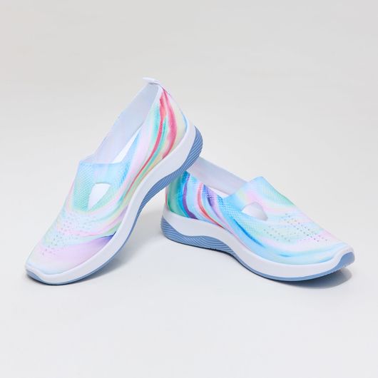 Слипоны Грейс, бабочки голубые, Цвет: Бабочки голубые, Размер обуви : 40, изображение 3